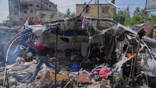 Video. Israelischer Luftangriff trifft Zelte von vertriebenen Gazanern