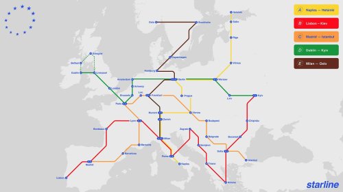 Métro européen : lancement d'un système ferroviaire à l'échelle du continent d'ici 2040