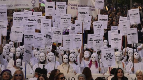 Marches across the world mark eliminate violence against women day