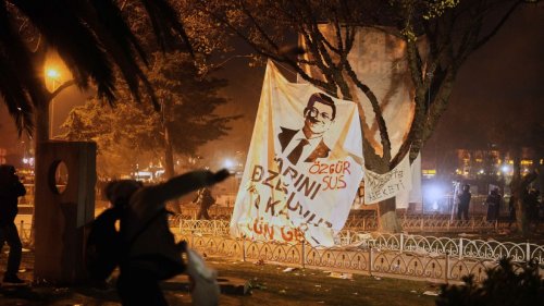 Police question detained Istanbul mayor for a second day as protests intensify