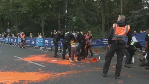 Klimakleber in Berlin machen weiter - nach 31 Festnahmen beim Marathon