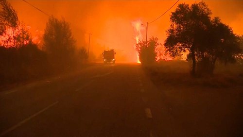 Madridig elér a portugáliai erdőtűz füstje