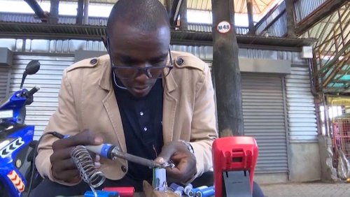Meet the Kenyan teacher who turns old laptops into e-bike batteries