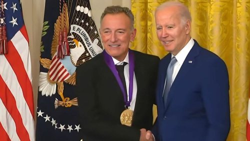 President Biden honours Bruce Springsteen, hinting he'll run for president again in 2024