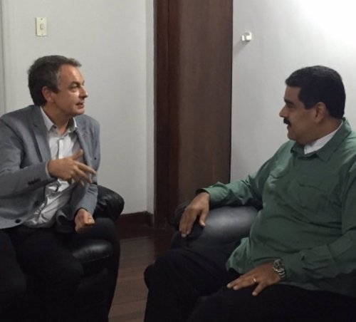 Zapatero se reúne con Maduro en el marco de las tareas de mediación entre Gobierno y oposición