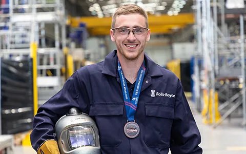 Will Hunt, a welder at Rolls-Royce Submarines, to represent the UK at the WorldSkills competition in China