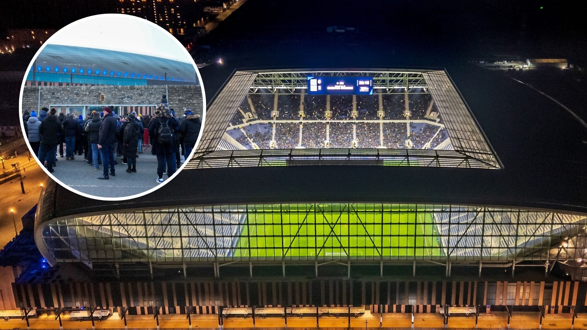 Everton fans all have the same critcism about Bramley-Moore Dock Stadium after second test event