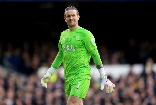 Everton goalkeeper Jordan Pickford’s priceless reaction after Newcastle beat Liverpool to lift the Carabao Cup