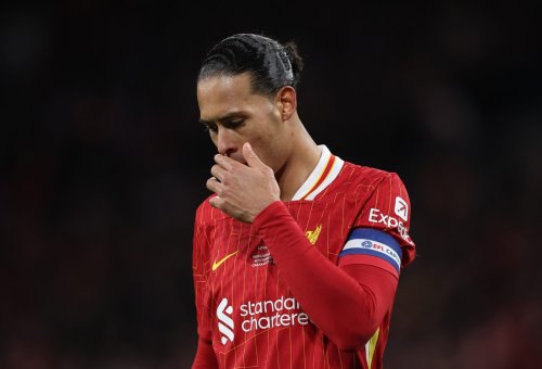Everton fans get one over on Virgil van Dijk on social media after Liverpool’s Carabao Cup final loss
