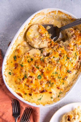 Instant Pot Scalloped Potatoes and Ham | Everyday Family Cooking