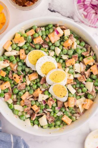Pea Salad With Eggs