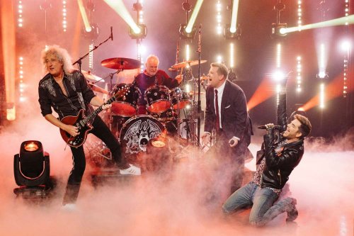 Adam Lambert battles James Corden in a rockin' Queen sing-off