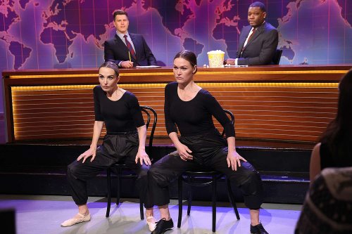 Watch Julia Stiles recreate her Save the Last Dance routine with Chloe Fineman on SNL