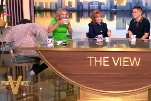 Whoopi Goldberg slumps over in chair after Bowen Yang calls J.D. Vance 'a pope killer' on The View