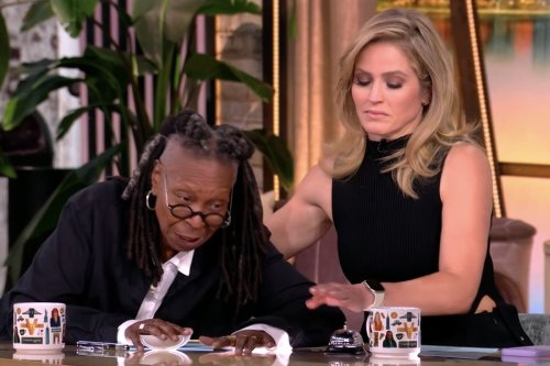 Whoopi Goldberg collapses onto The View table after struggling to get through discussion on Jennifer Lopez, Ben Affleck