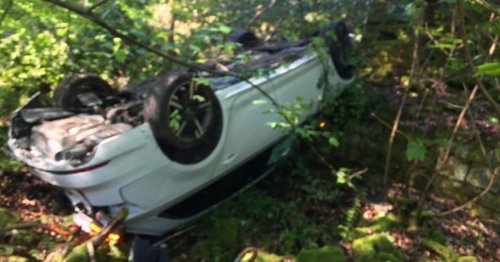 Drink-drive cop finds out fate after flipping Audi into garden