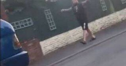 Eddie Hall threatens to 'twist heads off' men as he chases car