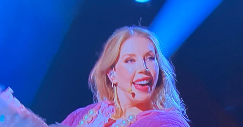 Heavily pregnant Katherine Ryan revealed as Pigeon on The Masked Singer