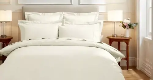 Dunelm's bedding with zip fastening and 'no-iron' finish is perfect for spring