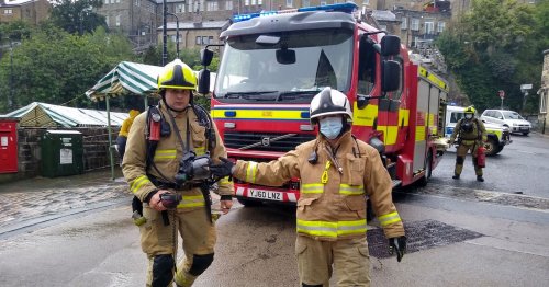 Dramatic pictures as firefighters and police called to 'explosion'