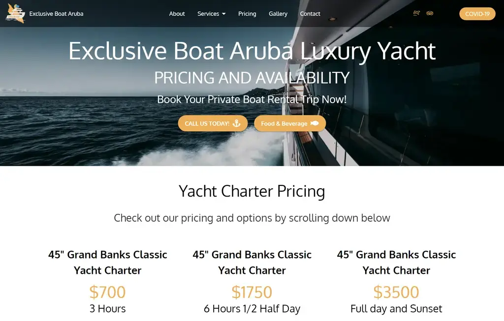 Affordable Private Yacht Vacation