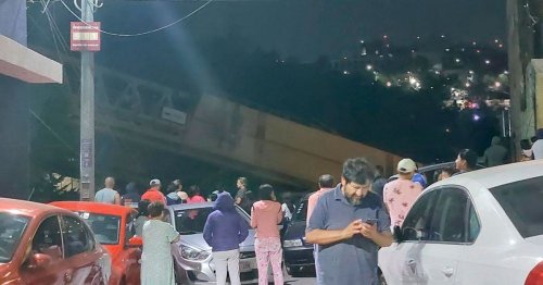 Grúa colapsa en obras del Tren Interurbano en tramo Presa Tacubaya-Observatorio