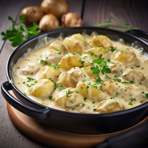 Kartoffeln in cremiger Knoblauchsoße - mrsfoodie.de
