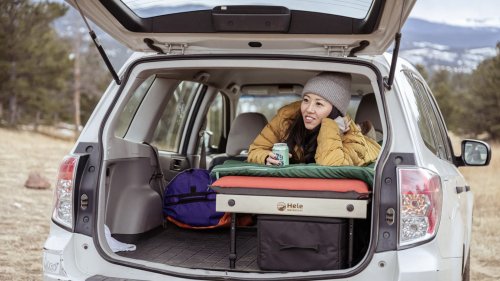 One Clever Upgrade Makes Sleeping While Car Camping More Comfortable And Space-Saving
