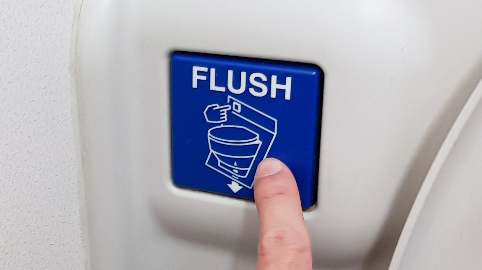Here's Where Your Waste Actually Goes When You Flush The Toilet On An Airplane
