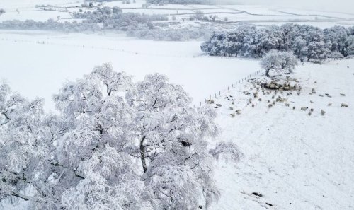New snow map shows 251 miles of snow and rain bombarding England