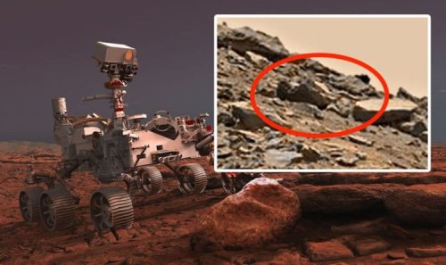 Life on Mars: Has NASA's Curiosity discovered a 'humanoid' alien on the Red Planet?