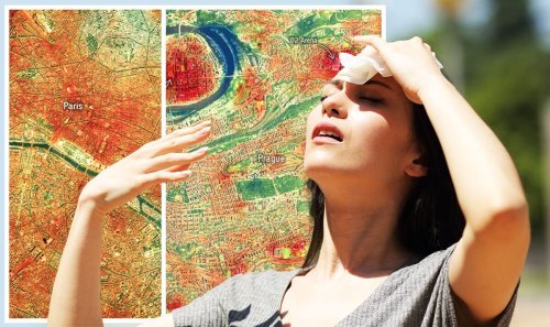 Weather warning: Satellite spots scorching heat searing through Europe in threat to life