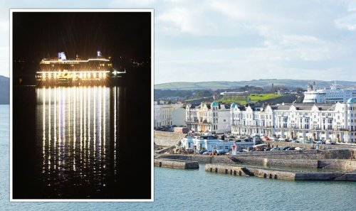 World’s largest private cruise ship spotted in Devon with millionaire residents