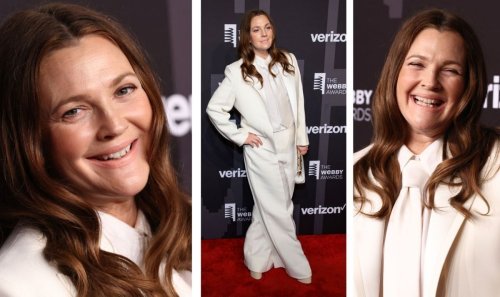 Drew Barrymore, 47, flaunts smooth face at Webby Awards after swearing off plastic surgery