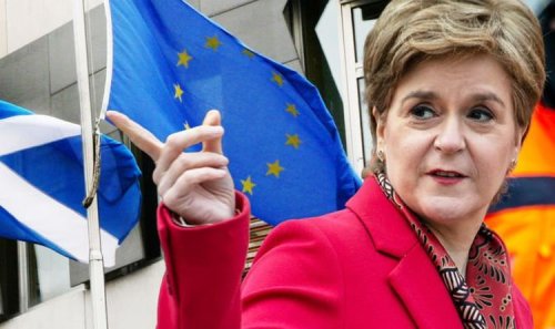 Fury as Nicola Sturgeon demands EU flag flown on Scottish buildings 'EVERY DAY' in 2022
