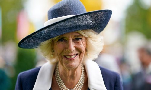 Queen Consort Camilla at Ascot in black-and-white outfit | Flipboard