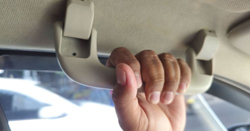 Drivers are only just realising what the grab handle in the car is actually for