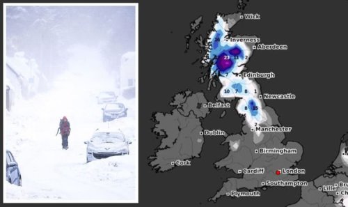 UK snow warning: Forecasters predict -4C deep freeze next weekend - up to 11 INCHES to hit