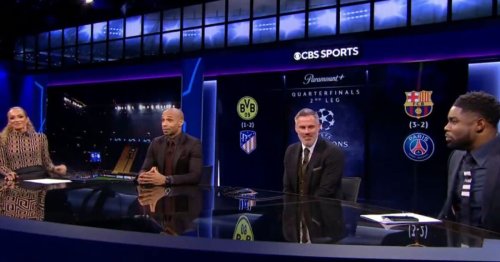 Micah Richards breaks CBS golden rule live on air in awkward Thierry Henry chat