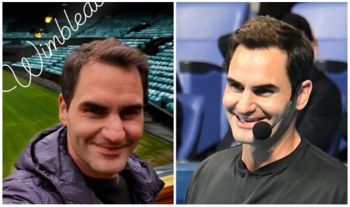 Federer excites fans after returning to Wimbledon after retirement