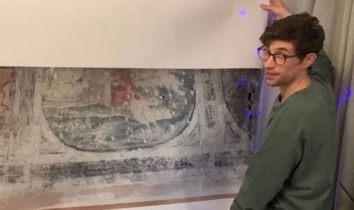 Man stumbles upon 400-year-old paintings hidden in his kitchen | Flipboard