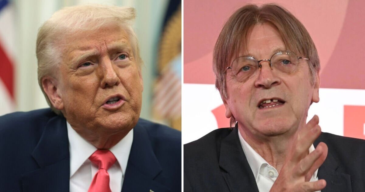 Guy Verhofstadt rages as Donald Trump slaps EU with 200% tariffs