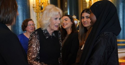Camilla wows in animal print as she returns to royal duties after Easter break