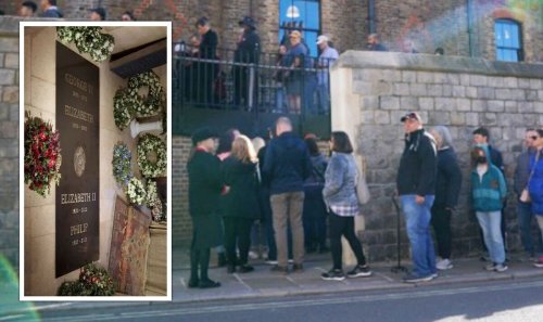 Royal fans descend on Windsor Castle as Queen's burial spot opens