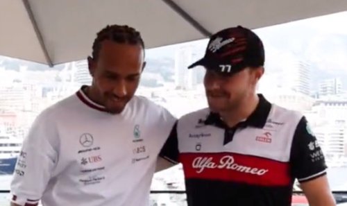 Lewis Hamilton gifted hilarious present from ex-Mercedes pal Valtteri Bottas - 'I love it'