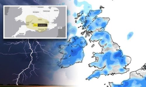 Met Office warnings: Lightning storms, torrential rain and hail to lash UK in hours