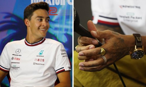 George Russell offers Lewis Hamilton cheeky suggestion over jewellery ban controversy