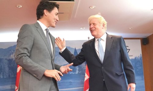 'Mine is very modest' Boris jokes with Justin Trudeau over size of their jets