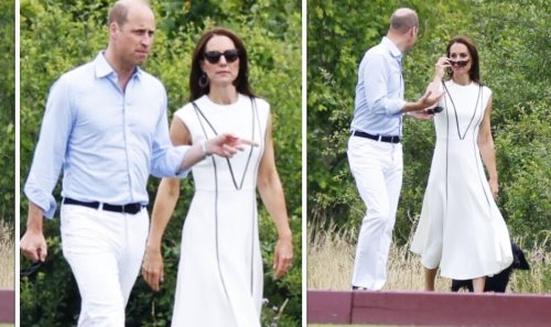 Cool Kate dazzles in sunglasses on relaxed stroll with Prince William - PICTURES