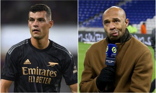 Granit Xhaka snaps at Thierry Henry question two years after rift with Arsenal icon